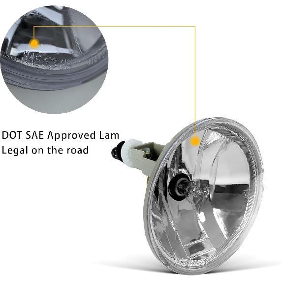 2Pcs Fog Lights Compatible With 2007-2014 Chevy Suburban/Tahoe/Avalanche/Camaro/Yukon/Yukon XL, 2015-2016 Colorado, 2015-2017 Silverado/GMC