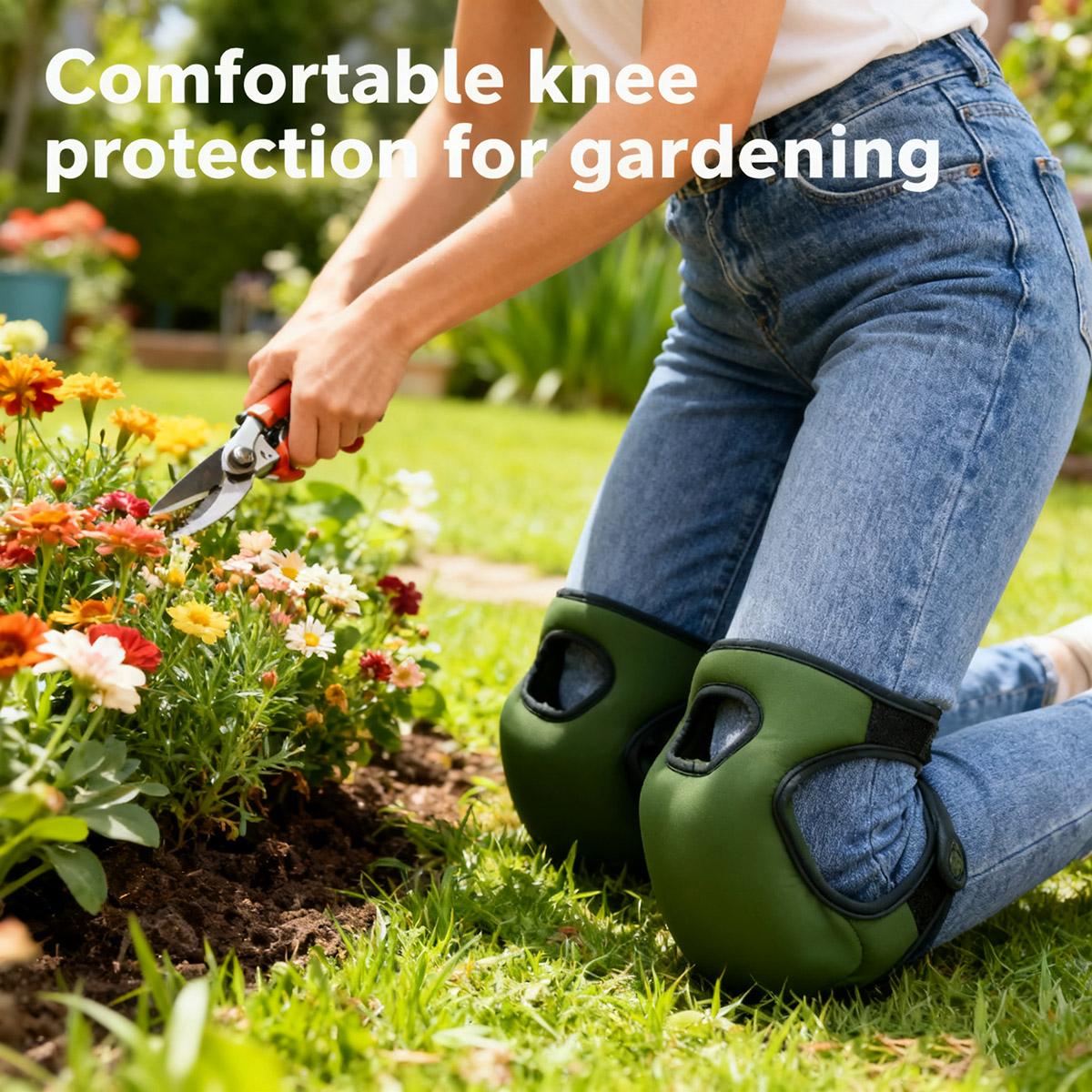 Outdoor Garden Knee Pads, Gardening Pruning Knee Pads, Anti-scratch Knee Pads, Labor Protection Knee Pads verde