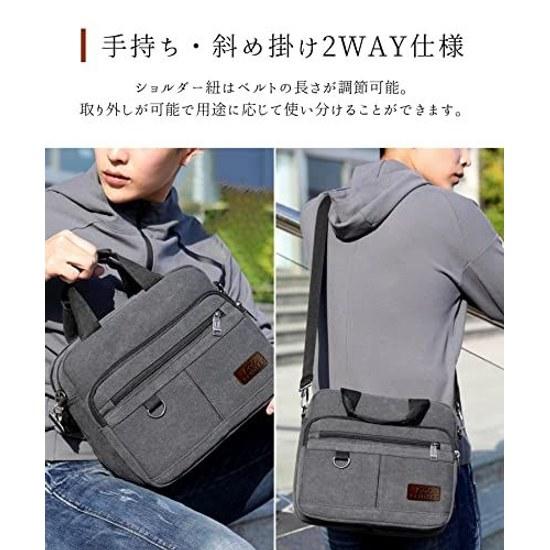 Lov Sawar Shoulder Bag Mens Crossbody Small Size A4 Pocket Multiple Pockets 2-way Carry Handheld Large Capacity Lightweight Everyday Use