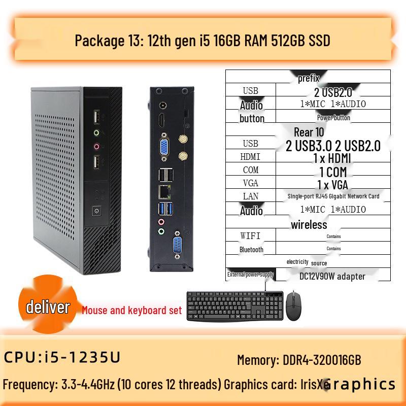 LianDa T45X Mini PC: Core XinChuang Cloud Terminal for Industrial Control
