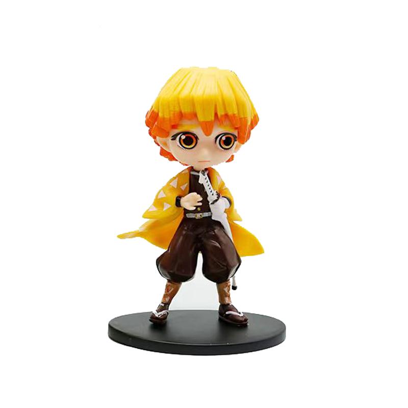 8pcs Anime Demon Slayer blind box Tanjiro Kamado Nezuko cartoon figure PVC model ornament child Christmas Halloween gift