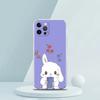 Cute Colorful Rabbit Luxury Phone Case For iPhone 16 15 14 13 12 11 Pro Max XS X XR SE 7 8 Plus Soft Silicone Clear Cover