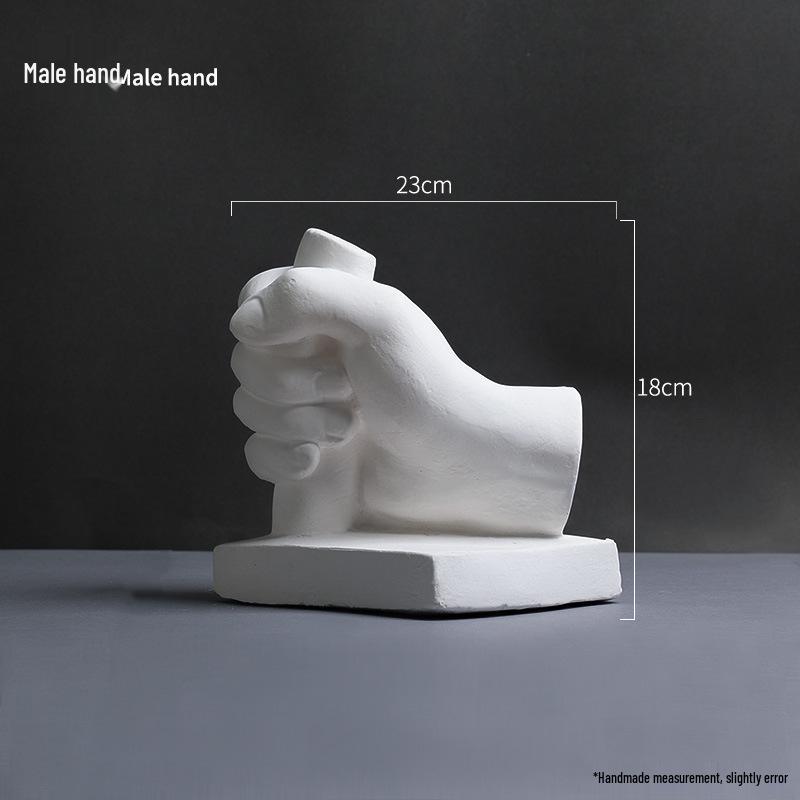 David Head Bust: Plaster Sculpture for Art Students & Teaching Aids