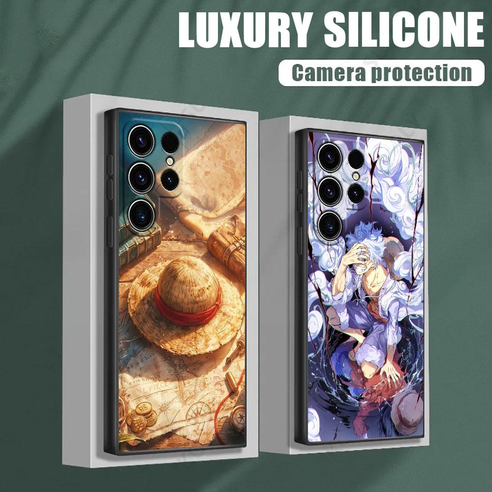 Ones Pieces Straw Hat Pirates Luffy Phone Case For Samsung Galaxy S25 S24 S23 S20 S21 FE S26 S22 Ultra S26 Plus S25FE Soft Cover