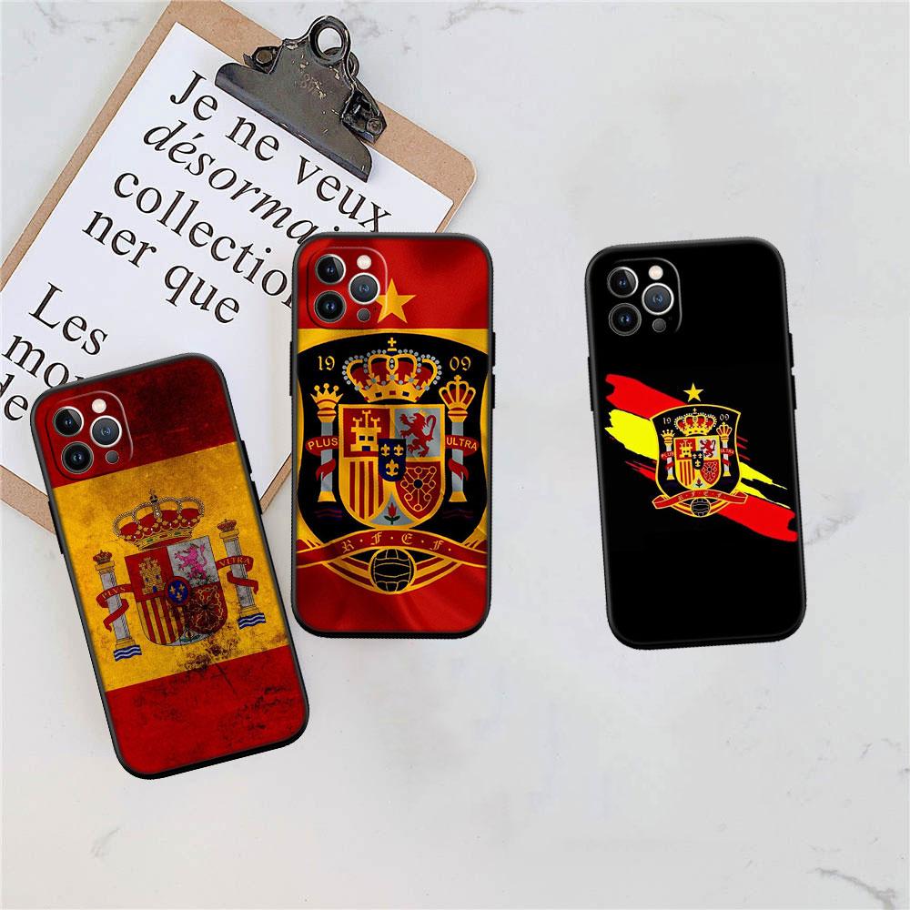 PP57 Spain Flag Soft Shell Phone Case for Xiaomi Xiaomi Poco M4 M5 M6 M7 X3 X6 X7 F8 Ultra Pro GT NFC