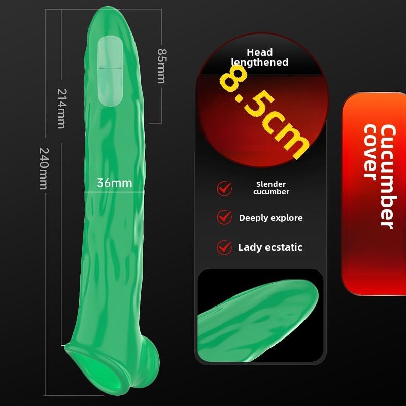 Corn Cucumber Banana Fruit and Vegetable Wolf Teeth Condom Lengthening Vibration Silicone Condom Prick Condom Penis Condom Erotic Sex Products
