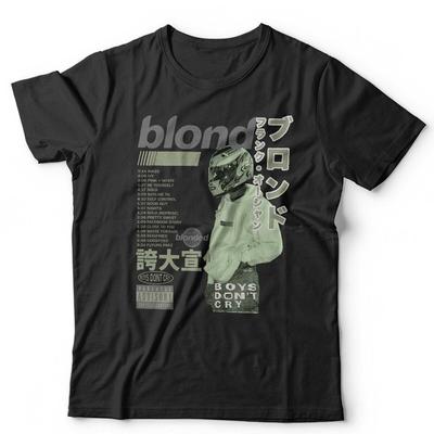 Blond Tshirt Unisex Hip Hop Frank Rap Vintage 90s Retro Boys Don't Cry Rapper