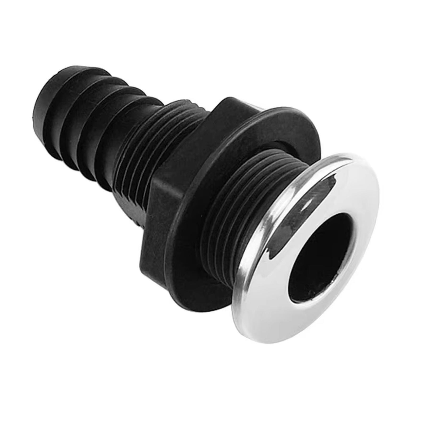 

Nylon Thru Hull Connector For 90 Degree Bilge Yacht Hardware one size чорний