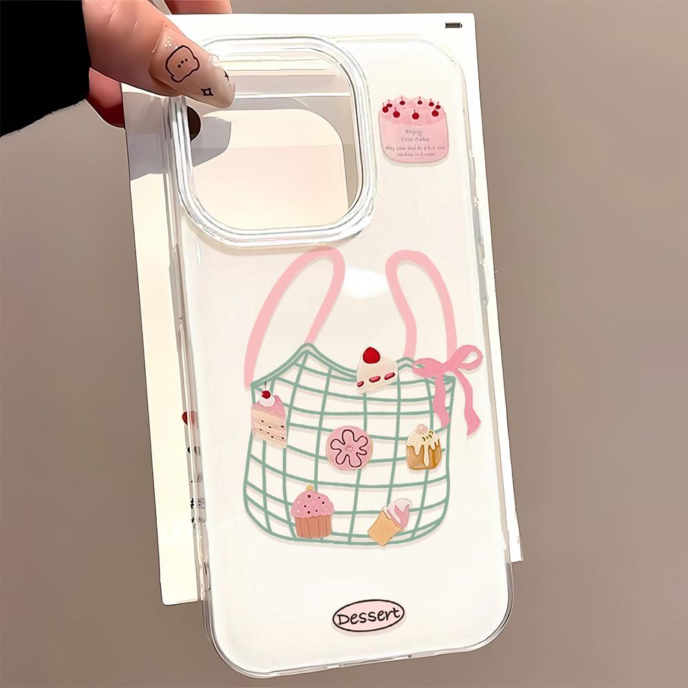 Painted Phone Case for iPhone 12 13 15 16 iPhone 16 12 13 14 15 Pro 14 15 16 Pro Max Coverage Shockproof Anti-Fingerprint Fresh Style Protective Case