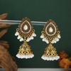 Bohemian Turquoise Tassel Pearl Bell Earrings
