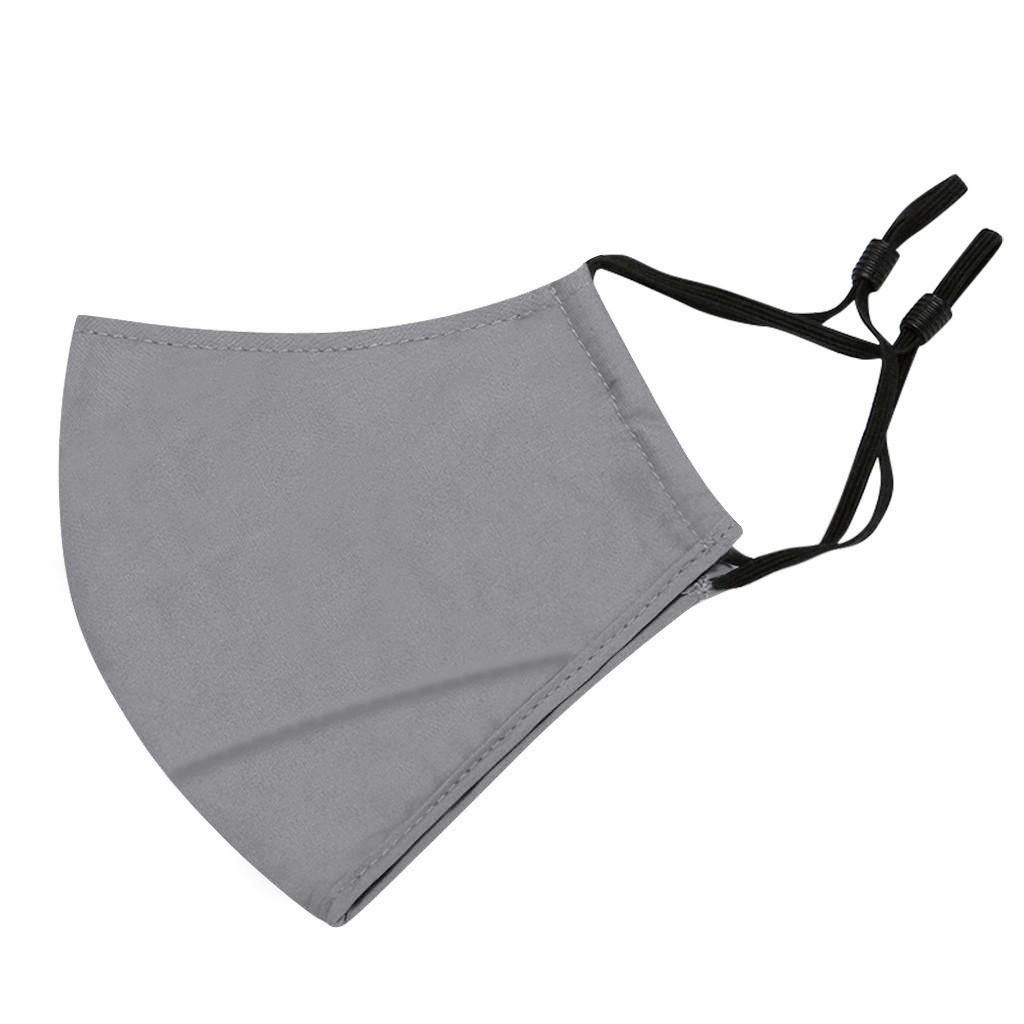 1PCS Classic Solid Color Face Masks Adult Breathable Washable Fabric Mask Fashion Print Masks Women Mouth Cover Cubrebocas