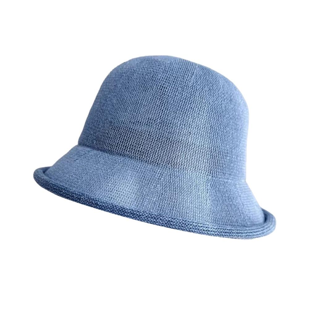 Thin Fisherman's Hats Knitted Sun Hat Fashion Women Bucket Hat Outdoor Beach Vacation Wear