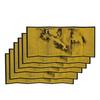 Fourcart Feng Shui Good Luck [Six-Panel Gold Screen with Cloud and Dragon Design] Left X 5 Panels Set
