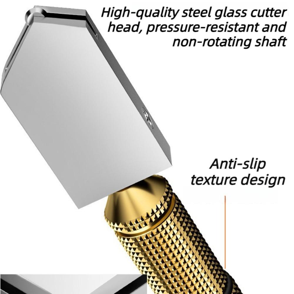 Diamond Glass Cutter Tool 175mm Anti Slip Handle Portable Cutting Pen for Glass Tile Mineral Engraving Construction Use