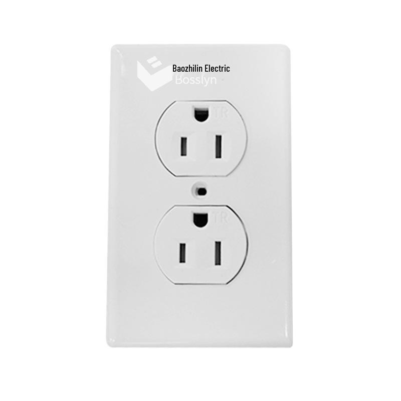 

US Standard NEMA 5-15R Double Wall Outlet Plate for Taiwan & Japan Household Sockets