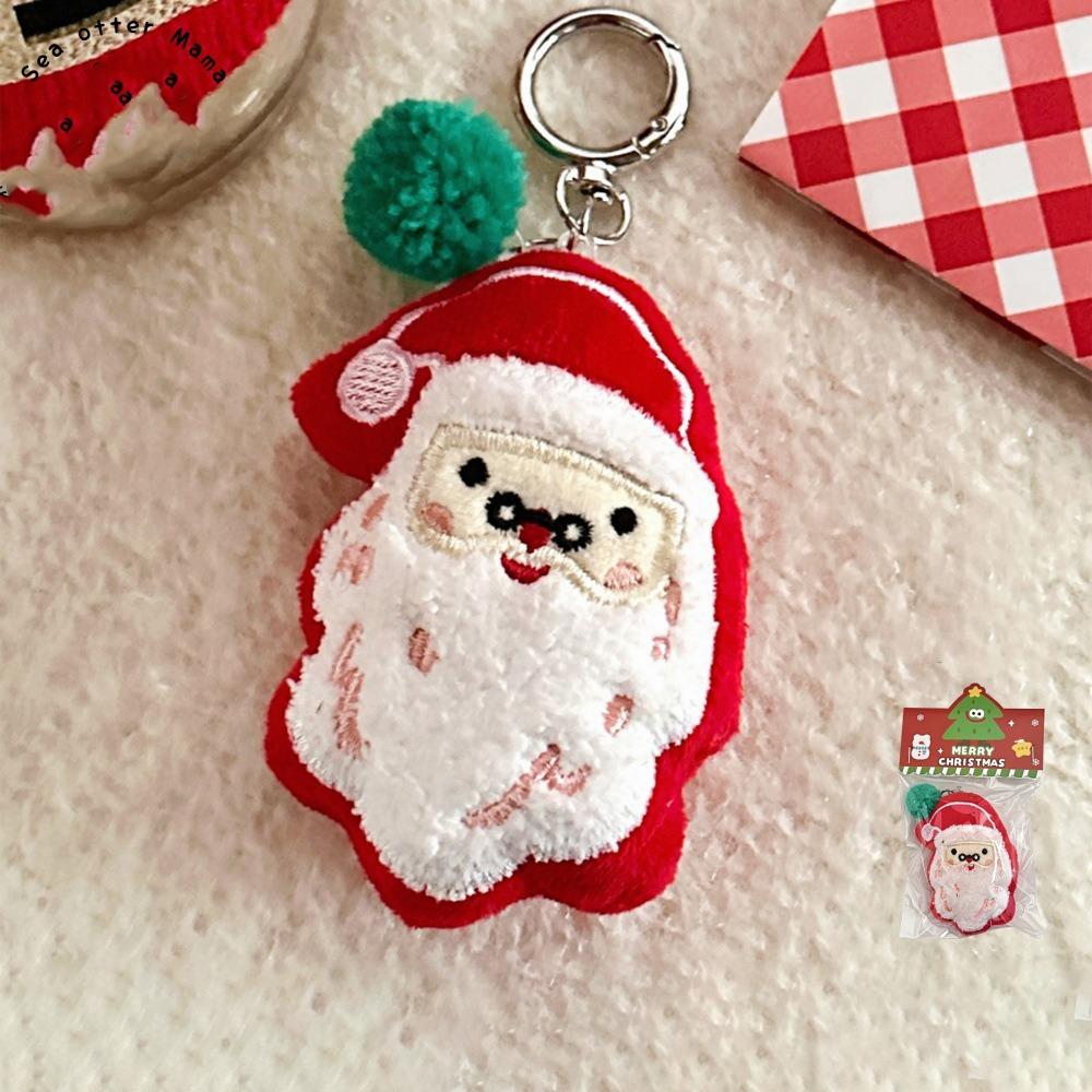 

Snowman Christmas Plush Pendant Elk Christmas Plush Doll Toy Cartoon Keychain Birthday Gift Style 2