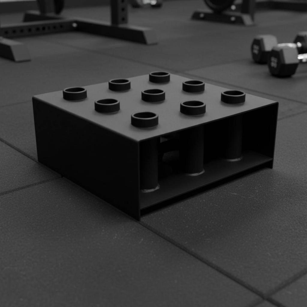 Degree Bar Holder Rotatable Rotating Barbell Rack Saving Stand for