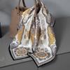 68Cm Chinese Style Cashew Printed Scarf Women'S Autumn Winter Polyester Fiber Scarf Fashion Warm Headscarf Shawl Neck Protection