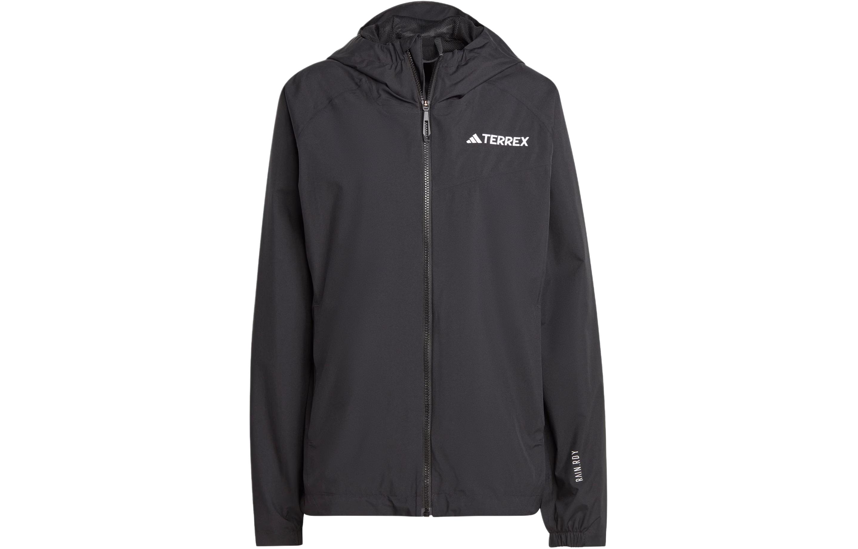 Adidas ULT Outdoor Hiking Waterproof, Windproof, Breathable, And Rainproof Windbreaker Jacket Women s Black IV9835 S