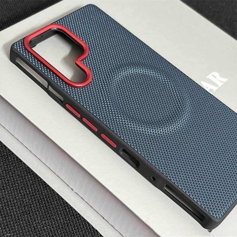 For ZTE Nubia RedMagic 11 Series Case Business Woven Textured Leather Non-slip Shockproof Cover For ZTE Nubia RedMagic 1 1 Funda