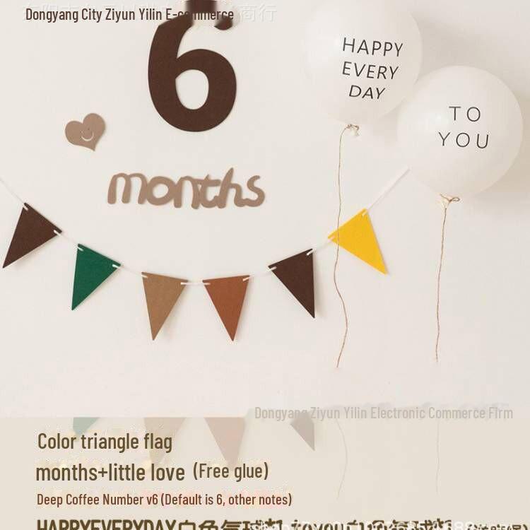 Minimalist Baby Photo Props for Milestones: Newborn, 100 Days, and First Birthday