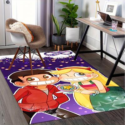 1pc Star Vs. the Forces of Evil Office Carpet Soft Polyester Entrance Carpet Washable Non Slip Machi