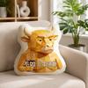 Cow-shaped abstract throw pillow 40cm