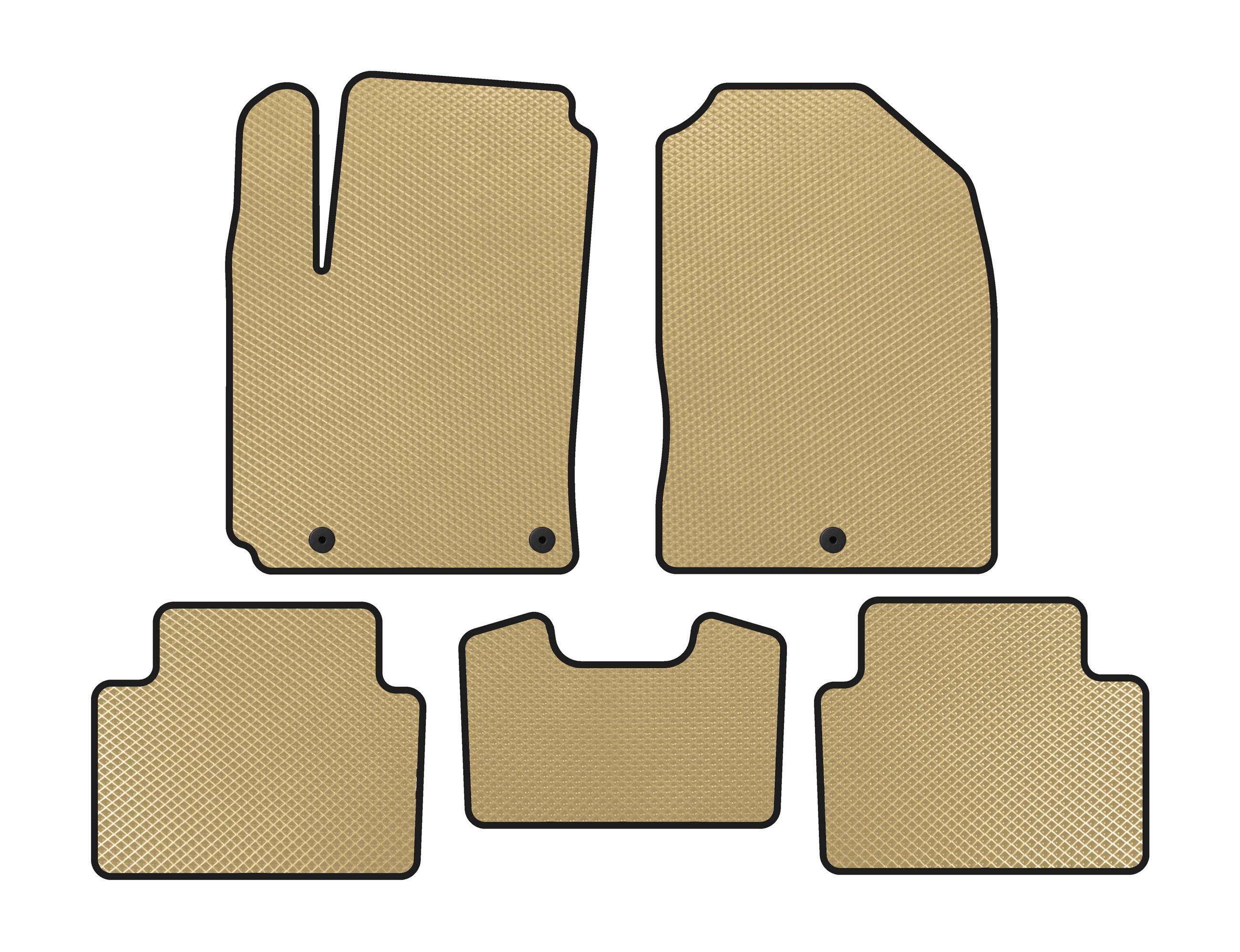

EVA mats (2017-2020, Petrol, Beige) for Hyundai Kona