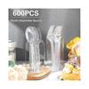 600 Pcs Clear Plastic Spoons 6.7 Inch Heavy Duty Soup Spoons Plastic Utensils Disposable