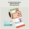 Christmas Tags Stickers Name Tags Festival Decorations Self-Adhesive Festive Stickers Labels For Family Party DIY Craft Lovers