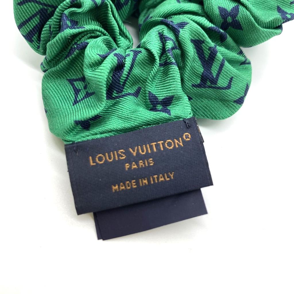 Used LOUIS VUITTONhair accessory Navy silk Women