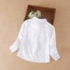 Boys Clothes School Uniform Shirts Spring Autumn Long Sleeve Turn-down Collar Kids Shirt For Boys Children Tops