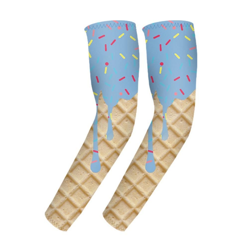 Ice Cream Arm Sleeves Cooling Sun Protection Sleeves NEW Protective Sleeves  Sports