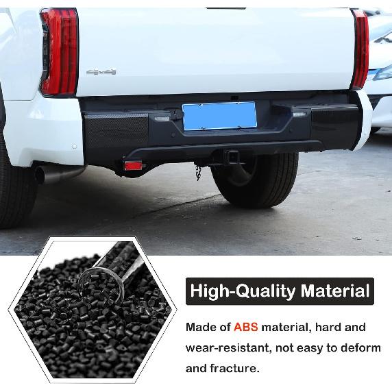 Car Rear Bumper Protector Guard Cover Compatible with Toyota Tundra -2025 Pickup Rear Side Bumper Corner Guard Edge Protection Anti-Collision Corners