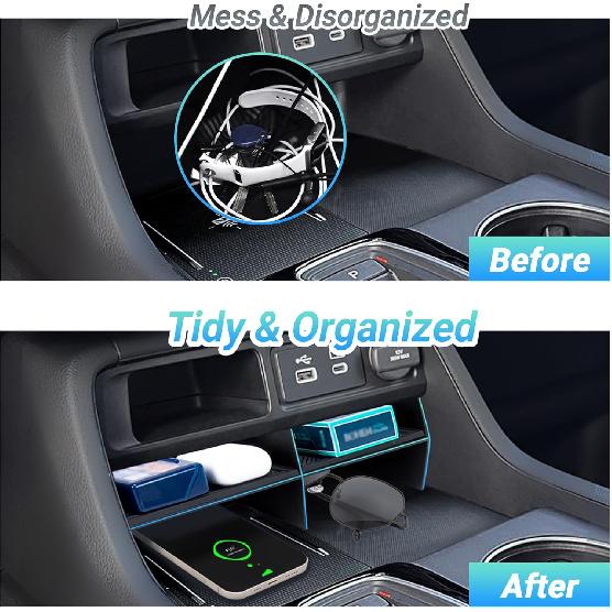 Center Console Organizer Compatible With  2024 2025 2026 Pilot/2026 Passport Accessories, Storage Box Tray Ert Divider Compartment Tray Interior