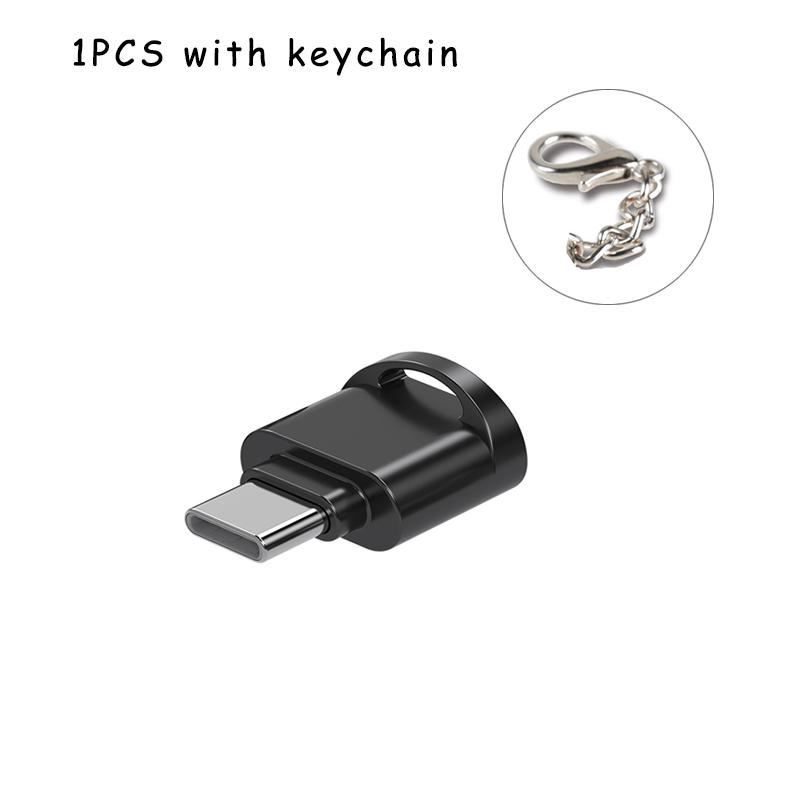 Type C OTG To TF Adapter Micro-SD Memory Card Reader For Samsung Huawei Xiaomi Aluminum Cardreader For Micro TF Microsd Laptop