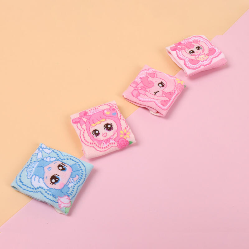 Catch! Tiniping Princess Ribbon Rose Short Socks 4-Piece Set