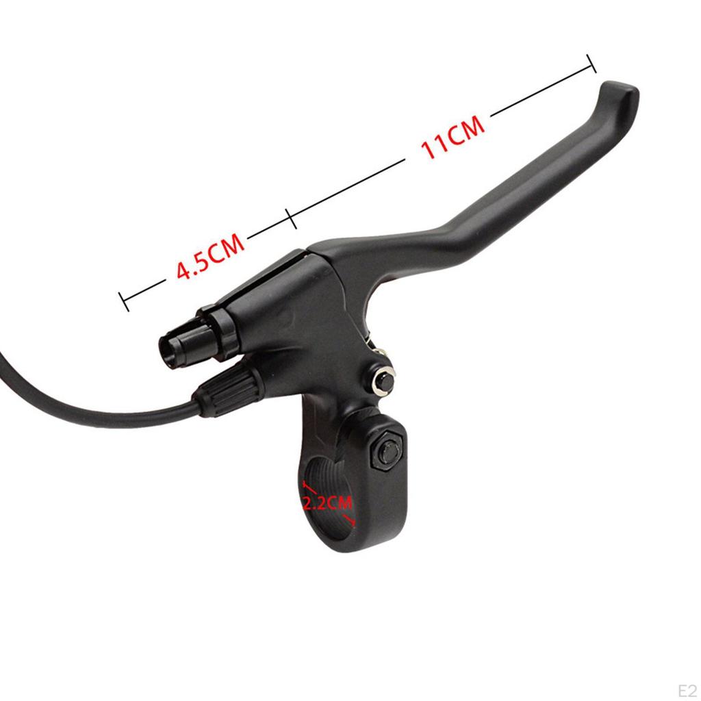 2x Bike Hand Brake Lever Black for Most Bicycles, Road Bikes, Mountain Bikes Spare Parts Handlebar