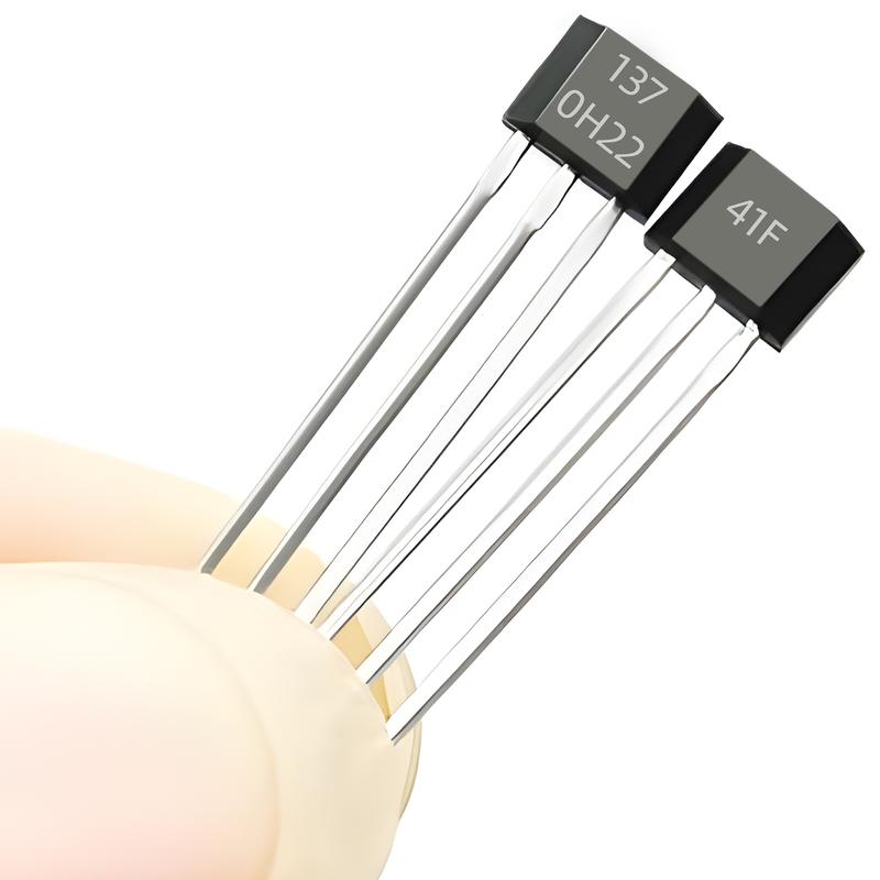 5pcs SS41F A3144 SS49E 0H137 ATS276 US1881 UGH3503 Hall Effect Sensor TO-92 Hall Element Sensor Motor 3 Pins for Arduino