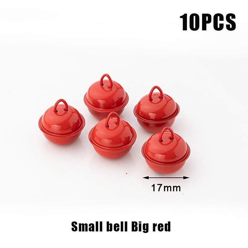 10 szt. 22 mm Kolorowe Malowane Dzwonki Jingle Metalowe Okrągłe Mini Dzwoneczki Ozdoby Dekoracje Wisiorki na Boże Narodzenie Rękodzieło DIY