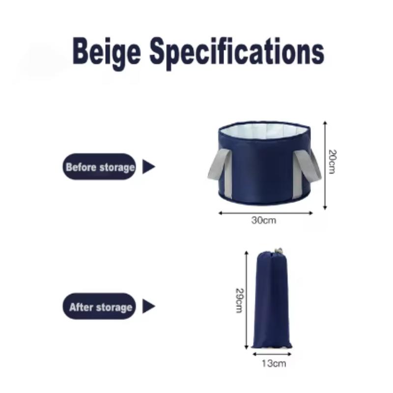 

Portable Folding Foot Soak Bath Tub with Heat Preservation - Multifunctional Deep Basin, Aluminum Film Insulated, Unscented, Cor синій