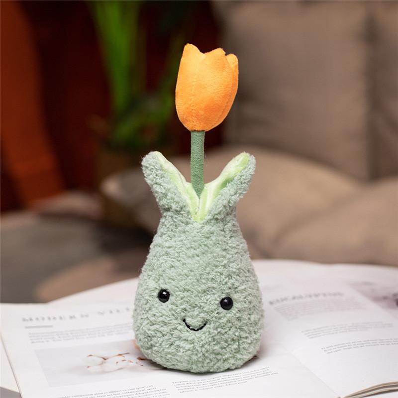 Tulip Succulent Adorable Plushie Toy Cute Cartoon Plant Kids Birthday Present