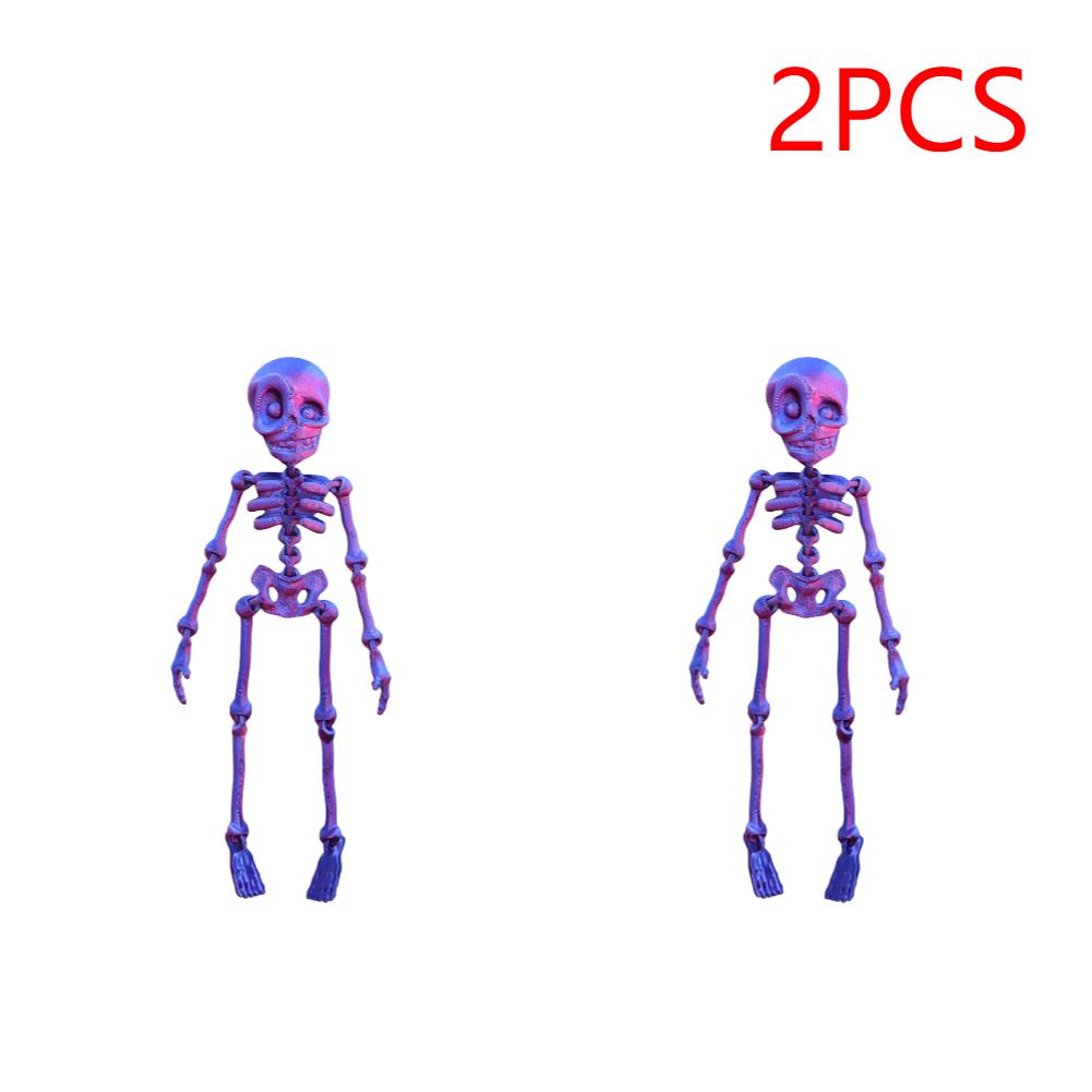 2/5PCS Skeleton Fridge Magnets 3D Printed Magnetic Skull Fridge Magnets Skull Fridge Kitchen OfficeHalloween Funny Decoration