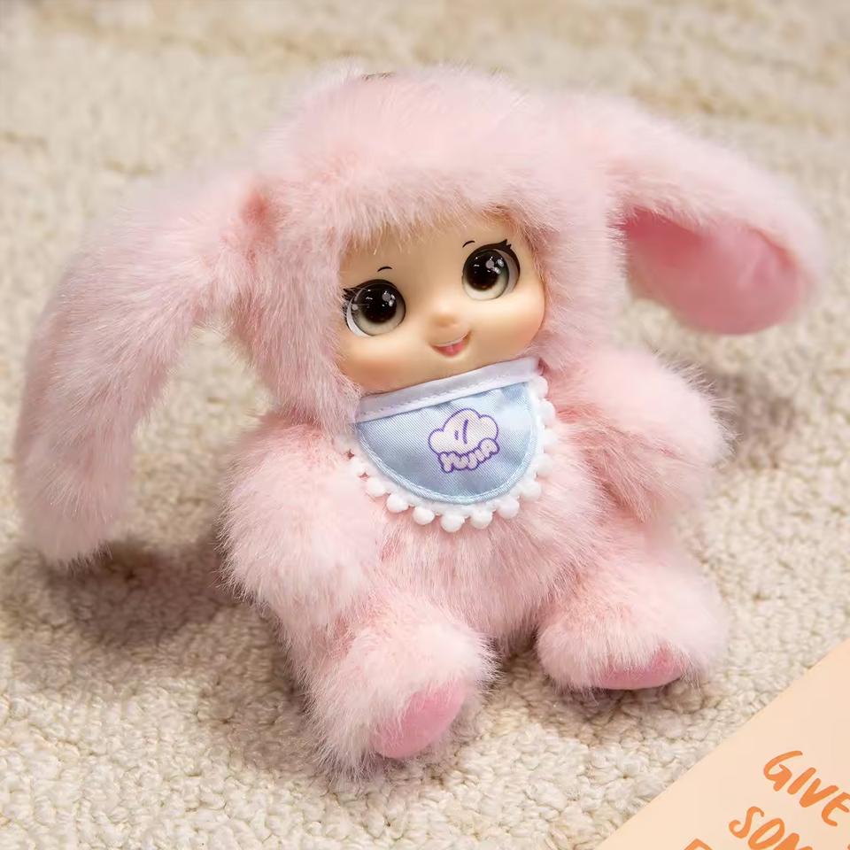 18см Каваи Милые Животные Виниловое Лицо Плюшевые Игрушки Игрушки Животные Подвеска Кролик Медведь Овца Подарок для Любителей Животных Дети Вешать на Сумку