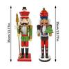 Wooden Holiday Christmas Figure for Shelf Display, Sideboard Placement, and Entryway Home Use During Winter Season