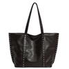 Borsa Tote in Ecopelle Borchiata Borsa a Spalla Oversize da Donna con Design Elegante Grande Capacità Borsa con Borchie