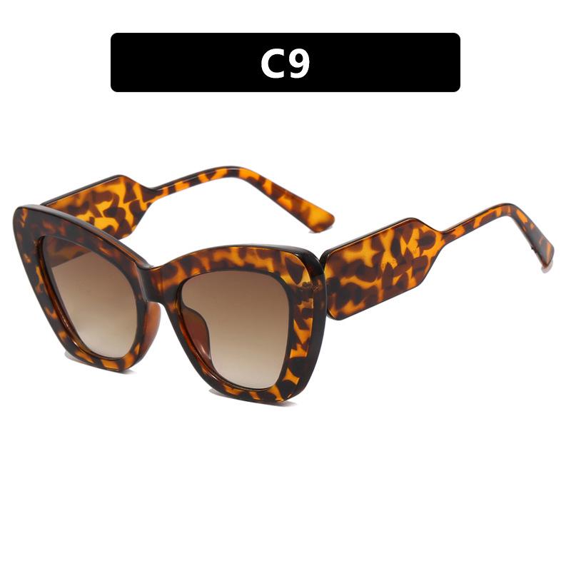 Kodon 2023 Cat-Eye Colorblock Flache Gläser Blaulichtfilter Brille - Influencer-Stil