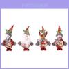 Christmas Foam Fabric Standing Ornament With Elk Snowman Doll Pendant For Holiday Tree Decoration