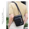 Men Shoulder Bag Waterproof Large Capacity Messenger Bag Adjustable Strap Outdoor Travel PU Leather Casual Simple All-Match Bags