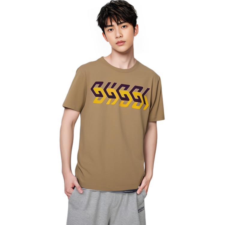 GUCCI Mirror Logo Print T Shirt 616036-XJDV9-2094